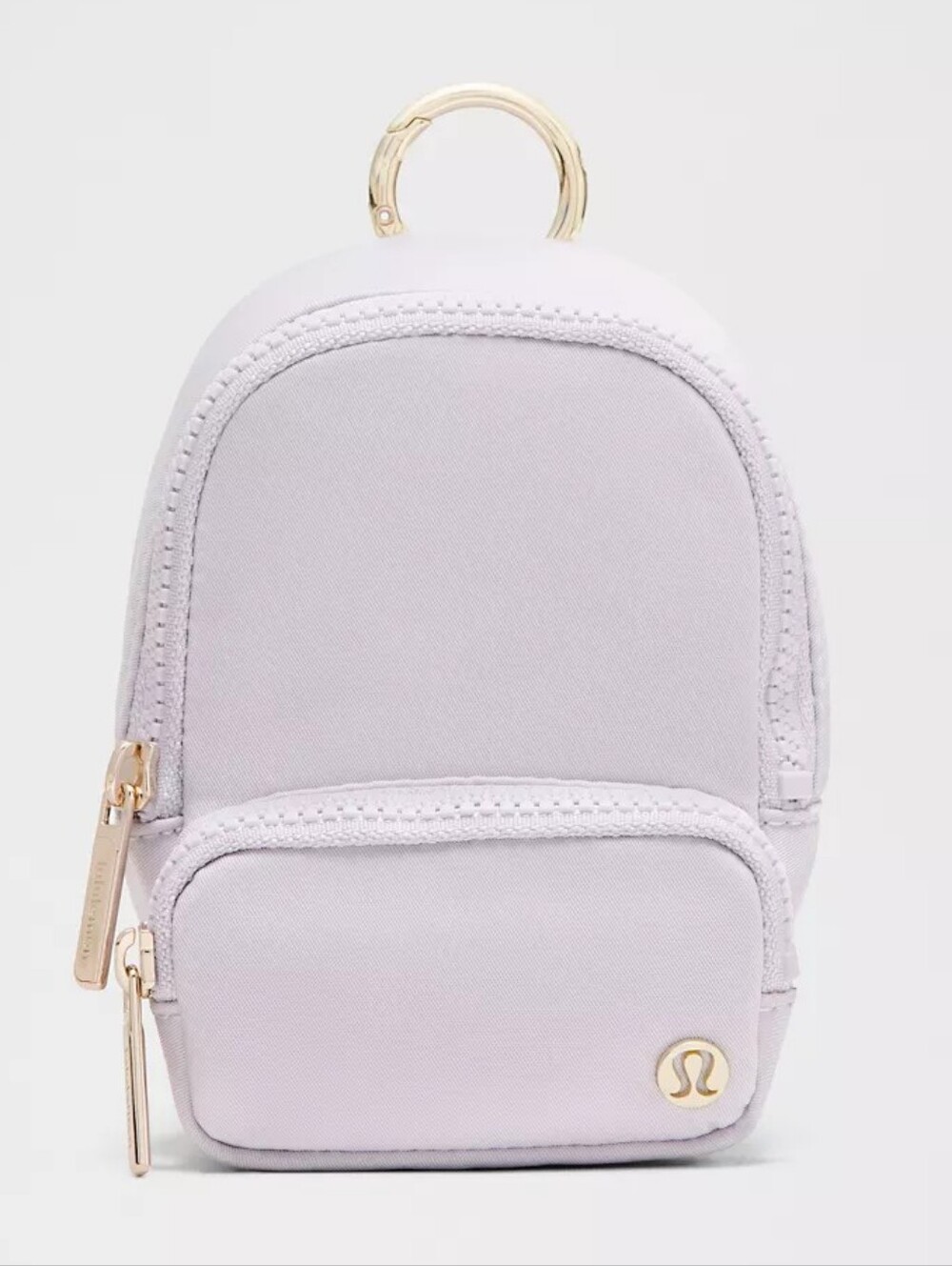 Lululemon Wunderlust Nano Backpack Faint Lavender & Gold Mini Clippable